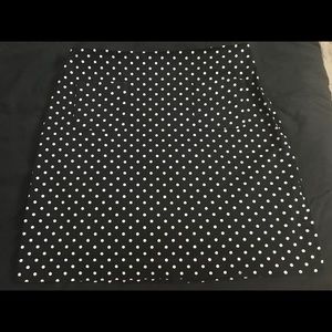 Black Polka Dot Skirt